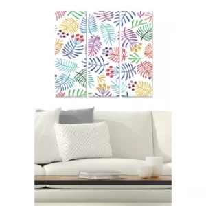 Image of MDF98512024 Multicolor Decorative MDF Painting (3 Pieces)