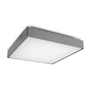 Image of Ksel LED Large Outdoor Ceiling Light Grey IP65