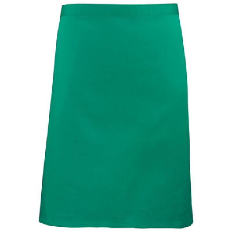 Image of Premier Premier Colours Mid Length Apron in Emerald Emerald One Size Unisex 5063470681358