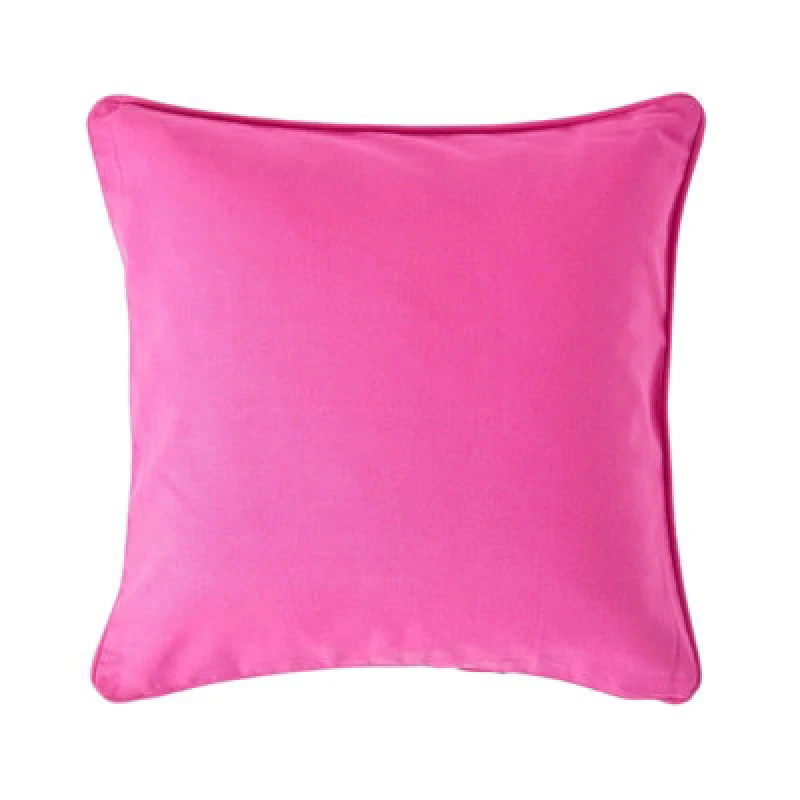 Image of Homescapes Cotton Plain Cerise Cushion Cover, 60 X 60 Cm