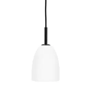 Image of Jazz Opal, Black Dome Pendant Ceiling Light 12cm