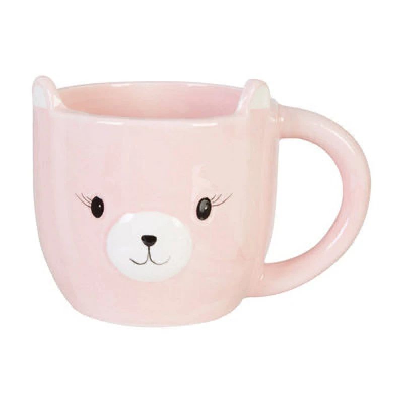 Image of Premier Housewares Gigil Bear Animal Ceramic Mug Pink unisex