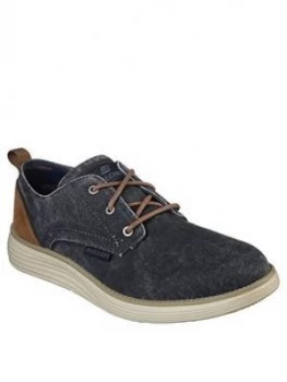 Image of Skechers Status 2.0 Lace Up Shoes - Navy