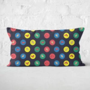 Image of Twister Black Rectangular Cushion - 30x50cm - Soft Touch
