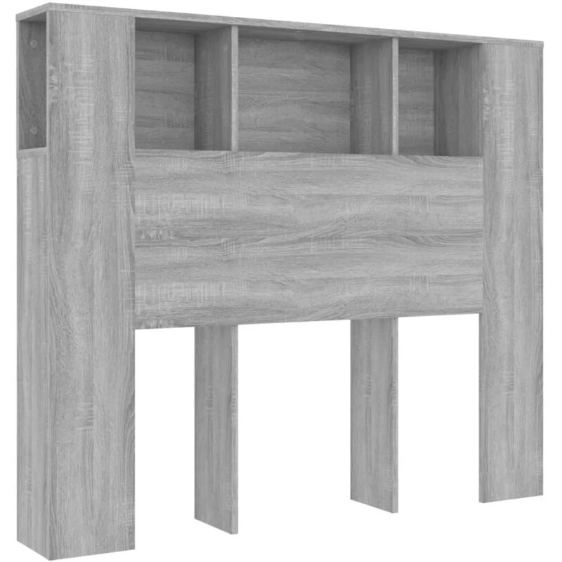 Image of VIDAXL Headboard Cabinet Grey Sonoma 120x18.5x102.5cm vidaXL 8720286968925