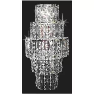 Image of Impex New York 3 Light Polished Chrome Wall Light