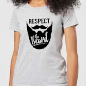 Image of Respect the Beard Womens T-Shirt - Grey - 5XL