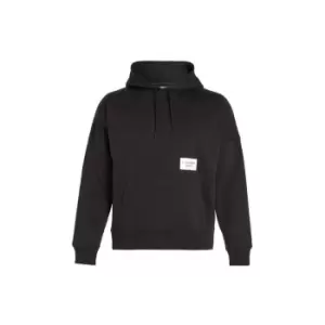Image of Calvin Klein Jeans Bold Logo Colorblock Hoodie - Black