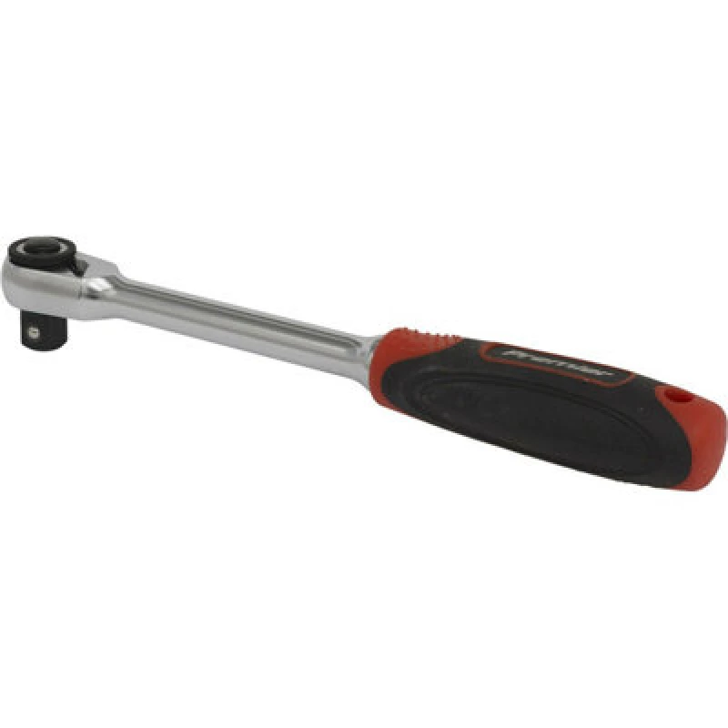 Image of Loops 72-Tooth Compact Head Ratchet Wrench - 3/8" Sq Drive - Flip Reverse - Soft Grip Multi