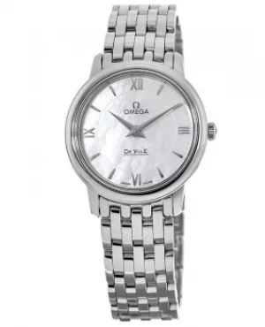 Image of Omega De Ville Quartz 27.4mm Mother of Pearl Dial Womens Watch 424.10.27.60.05.001 424.10.27.60.05.001