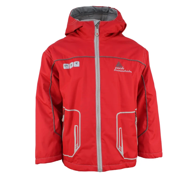 Image of Peak Mountain Children's ski jacket Peak Mountain Eklato-Rouge Rouge Male 4 ans EKLATO/ROUGE
