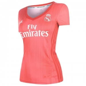 Image of adidas Real Madrid Third Shirt 2018 2019 Ladies - Red