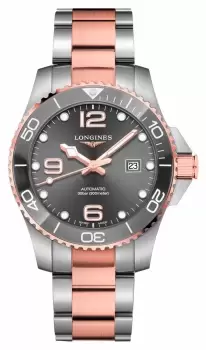 Image of LONGINES L37823787 HydroConquest Automatic 43mm Grey Dial Watch