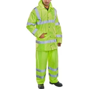 Image of BSeen Hi Vis LWt Suit JktTrs EN ISO 20471 EN 343 Medium Saturn Yellow