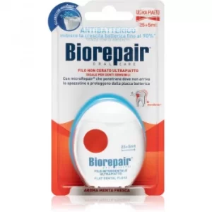 Image of Biorepair Oral Care Anti Bacterial Non Waxed Ultra Flat Dental Floss 30m