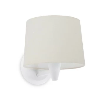 Image of Faro CONGA - Wall Light with Shade White, E27