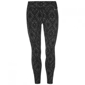 Image of USA Pro Mid Rise Leggings - Charc Ikat