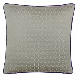 Image of Balham Cushion Taupe/Purple, Taupe/Purple / 45 x 45cm / Cover Only