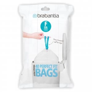 Image of Brabantia PerfectFit Dispenser Pack F Slimline - 20 Litre (Pack of 40)