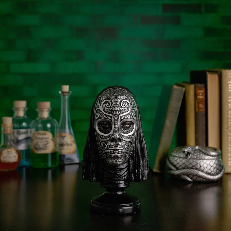 Image of Warner Bros Harry Potter Dark Arts Bust Figurine - Death Eater Silver unisex