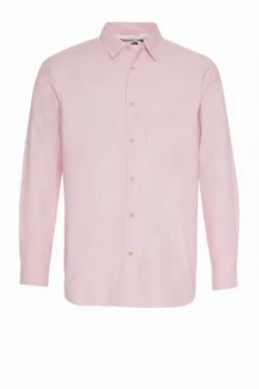 Image of Mens French Connection End On End Loose Collared Shirt Cherry