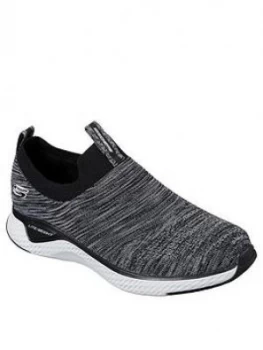 Image of Skechers Solar Fuse Trainers - Black/White