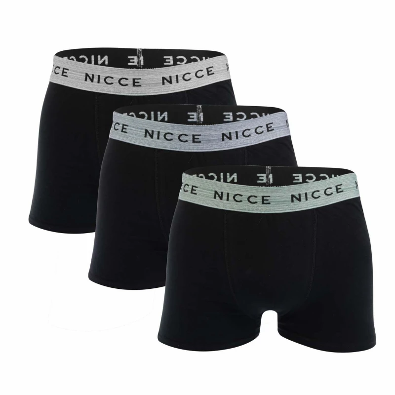 Image of Nicce Caleb 3 Pack Boxer Shorts - Black 2XL