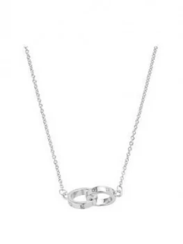 Image of Olivia Burton Interlink Silver Necklace