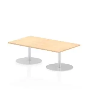 Image of Italia Poseur Table Rectangle 1400800 Top 475 High Maple