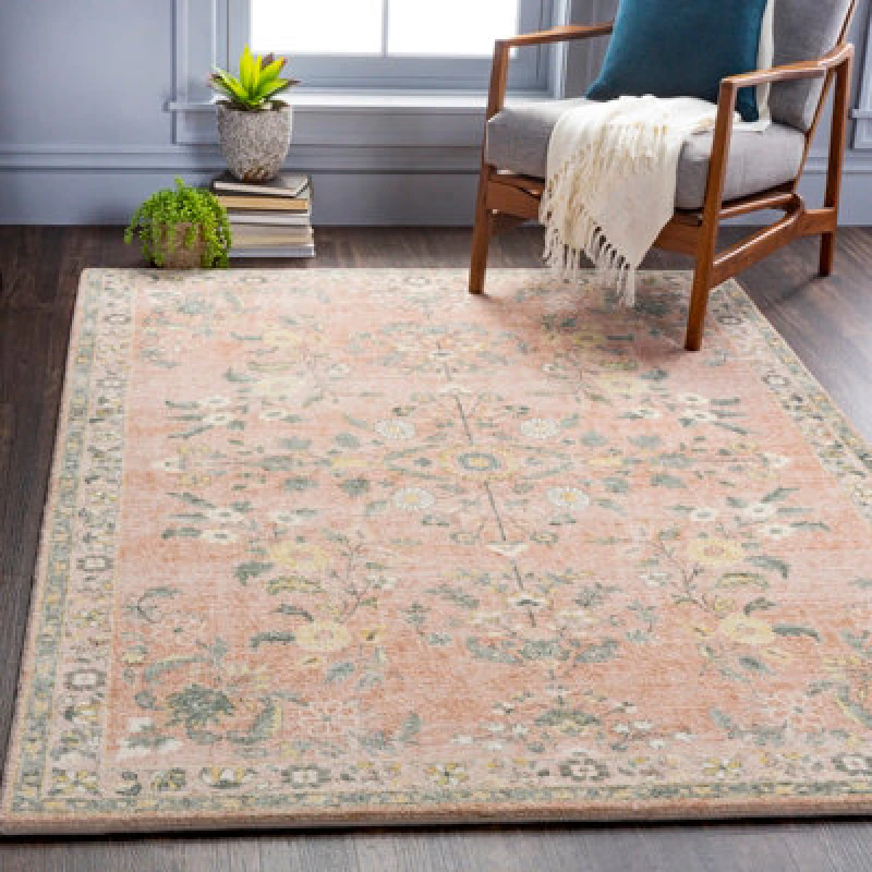 Image of Livabliss Vintage Oriental Boho Butter Ileana Area Rug 200 X 275cm - Easy Care, Non Shedding, Ideal For Living Room & Bedroom