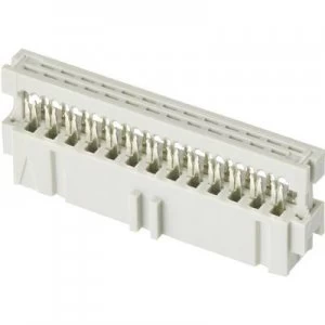 Image of Edge connector receptacle Latch Mark Total number of pins 34 No. of ro