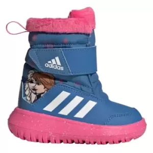 Image of adidas x Disney Winterplay Frozen Boots Kids - Focus Blue / Cloud White / Pul