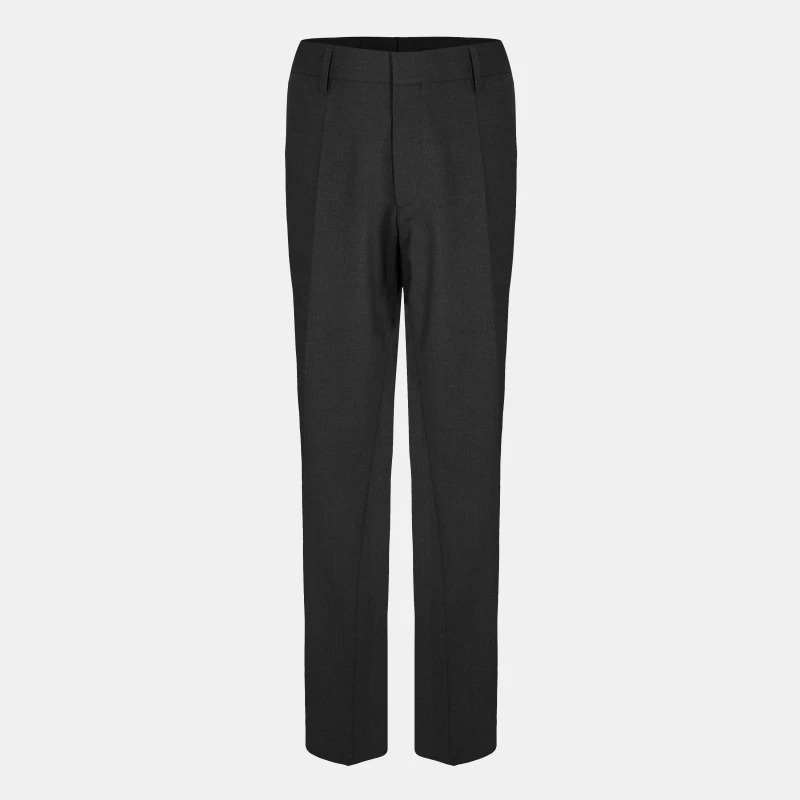 Image of Boss Mens H Genius S Straight Leg Trousers Dark Grey male S