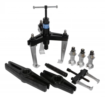 Image of Sykes-Pickavant Hydraulic Twin/Triple Leg Puller Kit - Thin Jaw -Metal Case 16pc