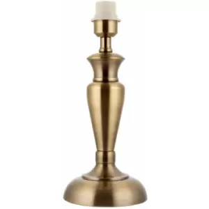 Image of Loops - Brass Table Lamp Light 355mm Tall Aged Metal Base Only Classic Desk Sideboard