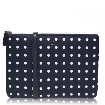 Image of Lauren by Ralph Lauren Chadwick Double Zip Cross Body Bag - NAVY DOT 014