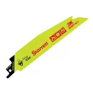 Image of Starrett BTR61014-5 Bi-Metal King Cut Demolition Blade 152mm 10-14 TPI (Pack 5)
