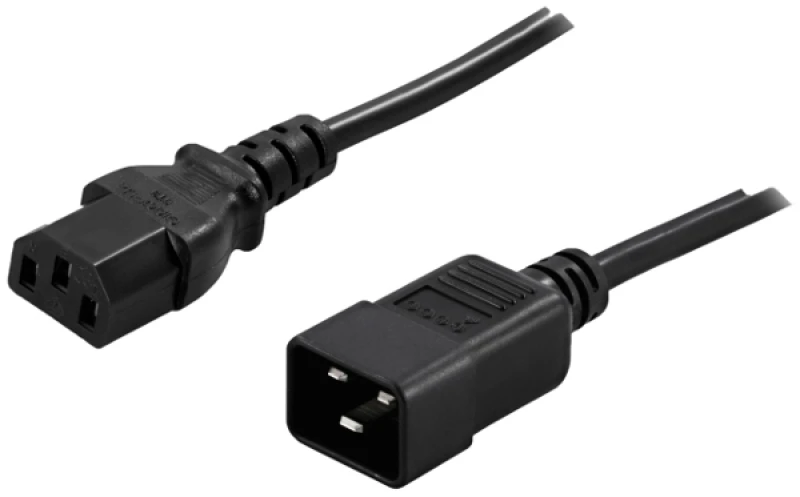 Image of PowerWalker 91010041 power cable Black 1.8 m C13 coupler C20 coupler
