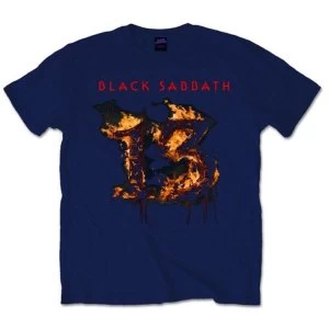 Image of Black Sabbath - 13 New Album Unisex Small T-Shirt - Blue