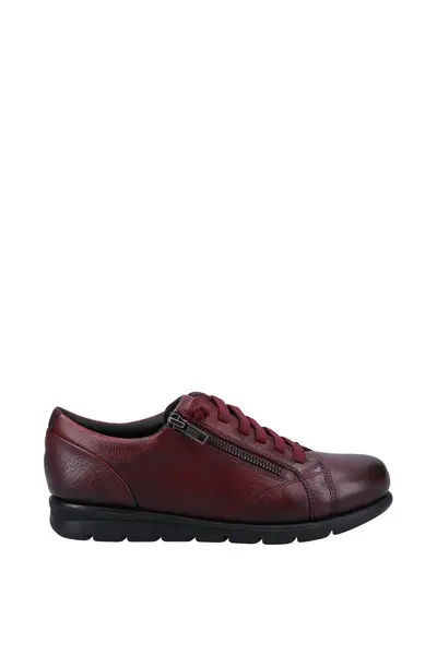 Image of Fleet & Foster Polperro Shoe Dark Red