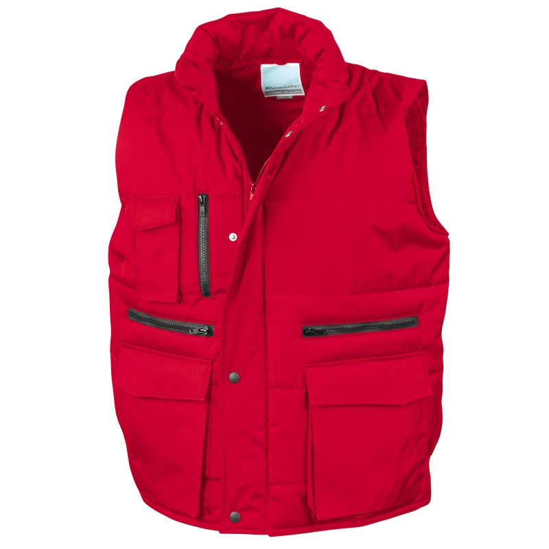 Image of Result Result Men Lance Bodywarmer Gilet (Windproof & Showerproof) in Red Size: Small Red S Male 5054171281060