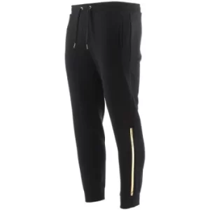 Image of Armani Exchange Black Gold Logo Jogging Pant