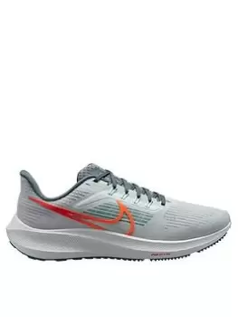Image of Nike Air Zoom Pegasus 39 - Grey/Orange, Grey/Orange, Size 7, Men