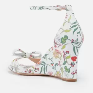 Image of Kate Spade New York Womens Flamenco Wedges - Rooftop Garden Print - UK 3