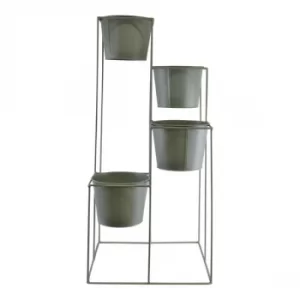 Image of Potting Shed 4 Tier Planter Stand, Green
