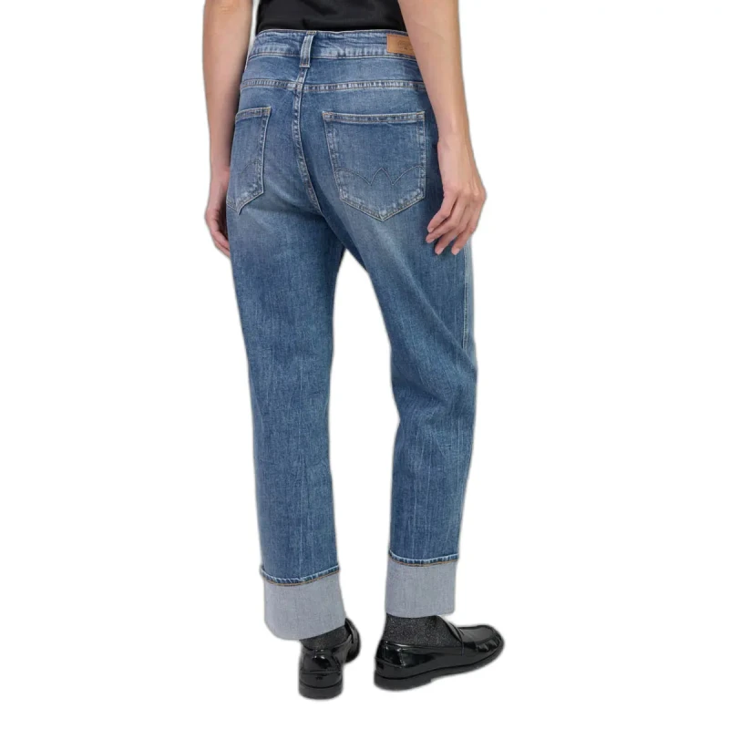 Image of Le Temps des cerises High-waisted girlfriend jeans 400/60 For Her Le Temps des cerises Jama No. 4 Bleu Female 26