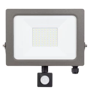 Image of Status Natural Grey PIR LED Flood Light - 50W