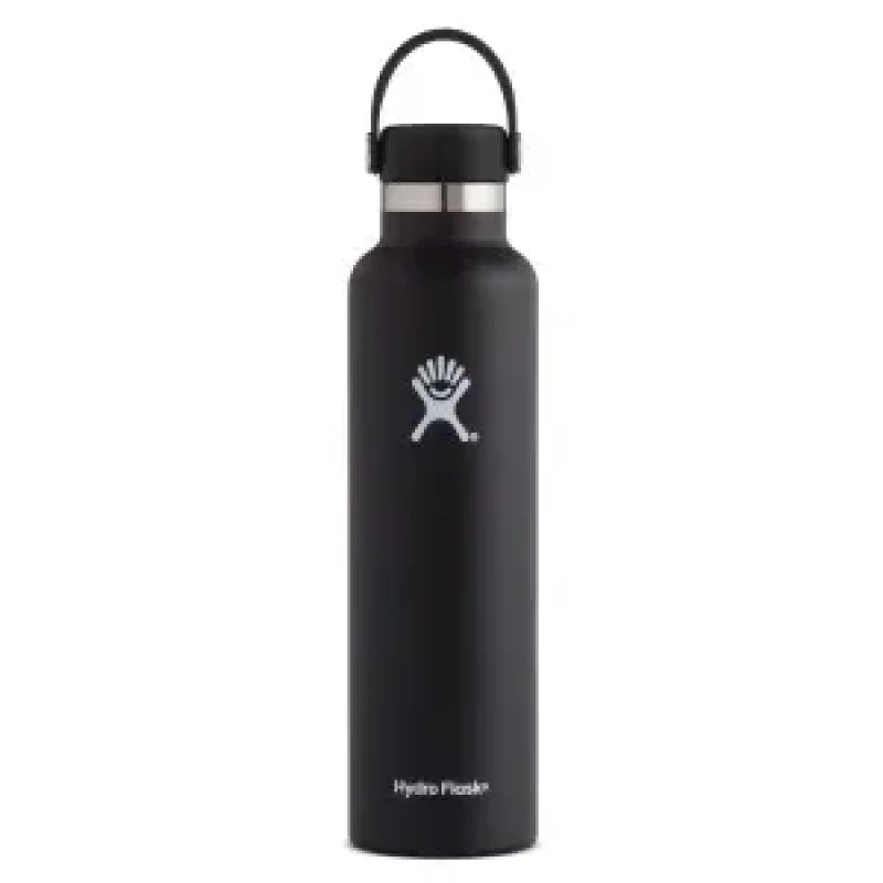 Image of Standard thermos Hydro Flask with standard mouth flex cap 24 oz Noir Unisex TU