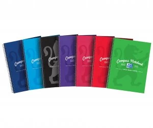 Image of Oxford Campus A4+ Wirebound Card Cover Notebook