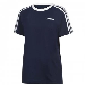Image of adidas Womens Essentials 3-Stripes T Shirt - Legend Ink